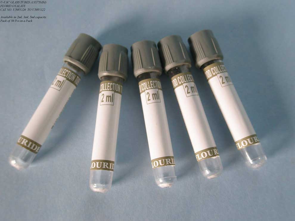 Vaccum Blood Collection Product U-Vac Glass Tube
